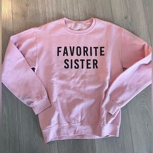 Zara Pink Crew Neck Sweater - Favorite Sister
